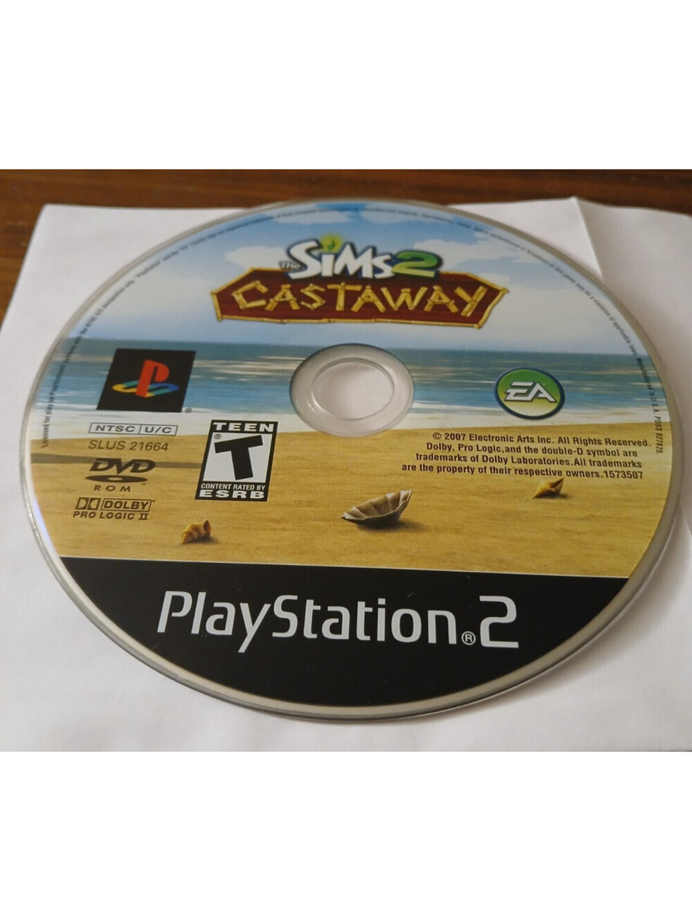Sims 2: Castaway (Sony PlayStation 2, 2007) READ CONDITION